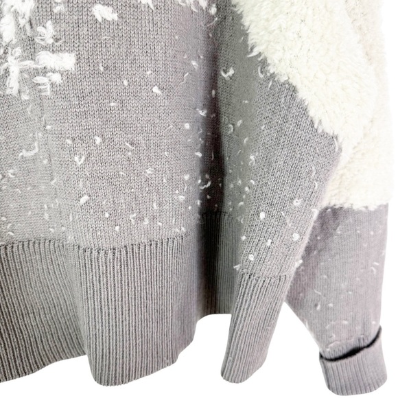 Lululemon Ombre Knit Textured Turtleneck Sweater Wool Blend Gray Cream Size 2 - Picture 7 of 12